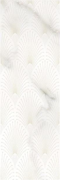 Керамическая плитка Meissen Вставка Gatsby белый 25х75