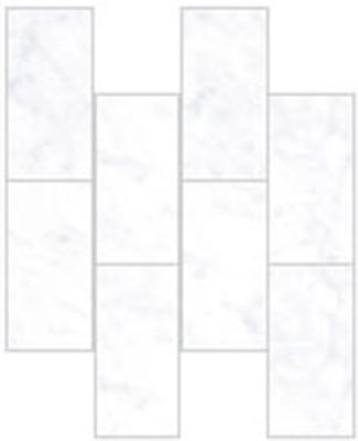 Мозаика Vitra  Marmori Кирпичная кладка Каррара Белый (7*14) 35,5х29