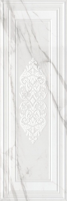 Керамическая плитка Kerama Marazzi Декор Прадо белый панель глянцевый обрезной 40x120