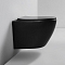 Унитаз подвесной безободковый Bond F01-108 с крышкой-сиденьем микролифт, черный - 4 изображение