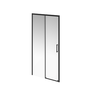 Душевая дверь Kerama Marazzi Vetro 100х195 см VE.100.SD.BLK.M профиль матовый черный, стекло прозрачное