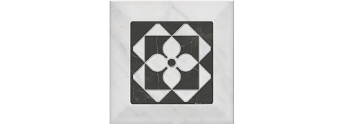 Керамическая плитка Kerama Marazzi Декор Келуш 3 грань черно-белый 9,8х9,8
