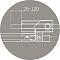 Душевой уголок Cezares SLIDER-AH-1-100-100/110-GRIGIO-NERO стекло графит, профиль черный матовый - 4 изображение