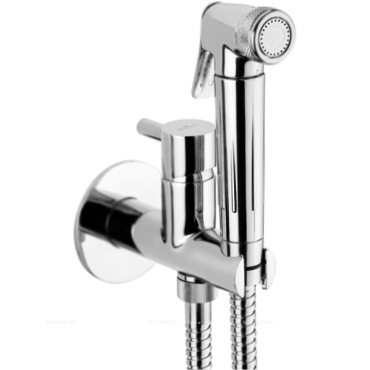 Гигиенический душ со смесителем Webert Elio EL870301015, metal, хром - 4 изображение
