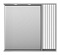 Зеркальный шкаф Brevita Balaton 90 см BAL-04090-01-01П правый, с подсветкой, белый / серый