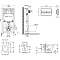 Комплект подвесной безободковый унитаз Jacob Delafon Rodin+ E21751RU-00 с микролифтом + система инсталляции с кнопкой смыва хром глянцевый - 6 изображение