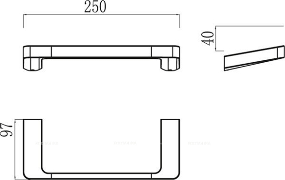 Полотенцедержатель Ravak 10° для ванны X07P324 - 2 изображение
