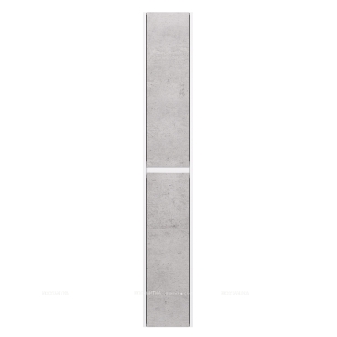 Шкаф-пенал Dreja Slim 30 см 99.0505 глянцевый белый / бетон - 2 изображение