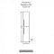 Шкаф-пенал СаНта Венера-30 521002, подвесной, графит - 2 изображение