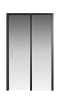 Душевой уголок Creto Nota стекло прозрачное профиль черный 120х70 см, 122-WTW-120-C-B-6 + 122-SP-700-C-B-6