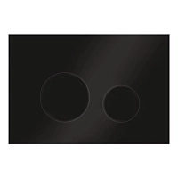Кнопка смыва Veconi Round VFR-BL, 150х220х13, пластик, черный