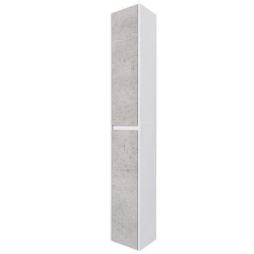 Шкаф-пенал Dreja Slim 30 см 99.0505 глянцевый белый / бетон