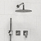 Смеситель для ванны с душем Wasserkraft Spree 1400 A1451.272.274.275.100.276 никель, на 2 потребителя - 4 изображение