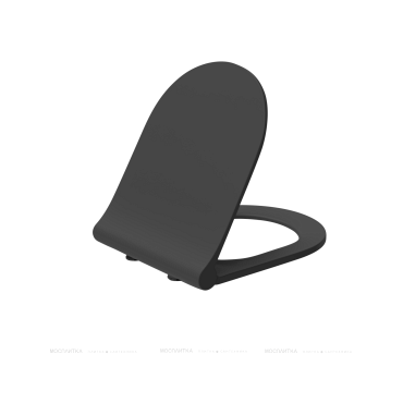 Крышка-сиденье для унитаза Creto Logan L3 черный матовый 1003-002-L3BlMatLID - 2 изображение