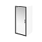 Душевая дверь Kerama Marazzi Vetro 90х195 см VE.90.PD.BLK.M профиль матовый черный, стекло прозрачное - 2 изображение