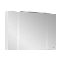 Зеркальный шкаф Roca Oleta 100 см A857648806 с подсветкой, глянцевый белый