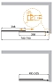 Шторка для ванны Cezares SLIDER-VF-11-80/150-C-Cr стекло прозрачное, профиль хром - 4 изображение