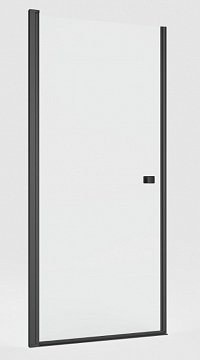 Душевая дверь Roca Capital 90X195 см распашная M4710016M, прозрачное стекло, черный