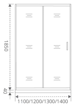 Душевая дверь в нишу GOOD DOOR Latte WTW-110-C-WE - 3 изображение