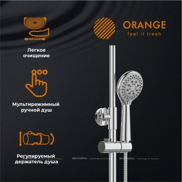 Душевая стойка Orange Thermo T02S3-911cr хром - 6 изображение