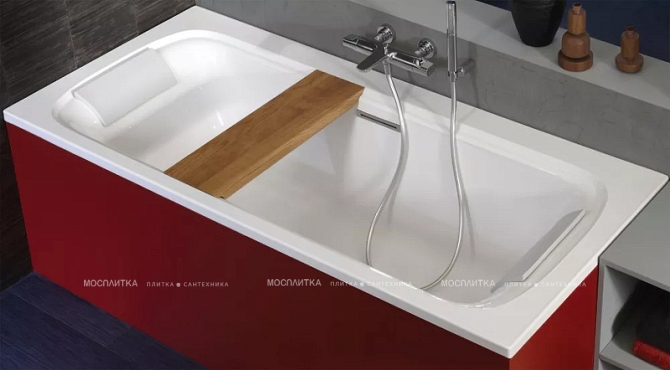 Сиденье Jacob Delafon Elite E6D075-P6 для ванны, натуральный дуб - 3 изображение