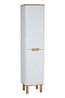Шкаф-пенал VitrA Sentо 40 R с бельевой корзиной белый матовый - 2 изображение