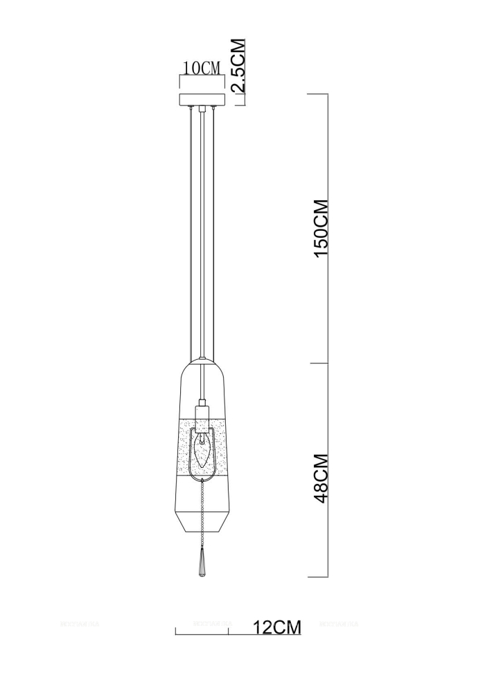 Подвесной светильник Divinare Lich 5012/06 SP-1 - 4 изображение