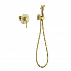 Гигиенический душ со смесителем Timo Saona 2389/17SM золото матовое