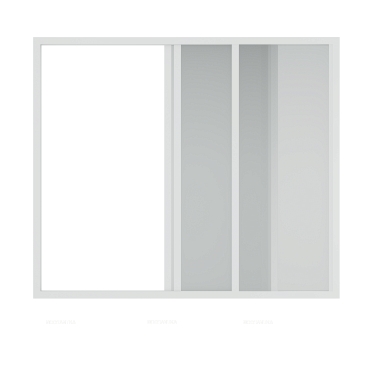 Душевая шторка на ванну Creto Avalon 4.0 120х145 см SH00067 профиль белый, стекло прозрачное - 2 изображение