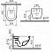 Комплект подвесной безободковый унитаз VitrA Sento 7748B003-0075  + инсталляция Am.Pm ProC I012707.0238 с клавишей смыва ProC S, чёрная матовая - 6 изображение