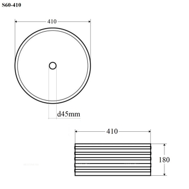 Рукомойник Bond Circle 41 см белая глянцевая - 4 изображение