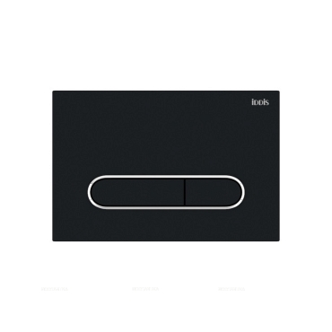 Клавиша смыва IDDIS Unifix универсальная матовый черный 071 UNI71MBi77 - 2 изображение
