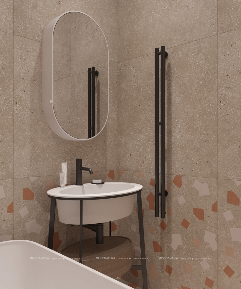 Дизайн Ванная в стиле Современный в коричневом цвете №13390 - 5 изображение