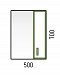 Зеркальный шкаф Corozo Спектр 50 серый - 4 изображение