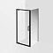 Душевая дверь Kerama Marazzi Vetro 90х195 см VE.90.PD.BLK.M профиль матовый черный, стекло прозрачное - 3 изображение