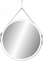 Зеркало Art&Max Milan 80 см AM-Mil-800-DS-F с подсветкой, белый