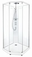 Душевая кабина IDO Showerama 10-5 Comfort 90х90 см 131.401.201.301 прозрачное стекло, профиль белый