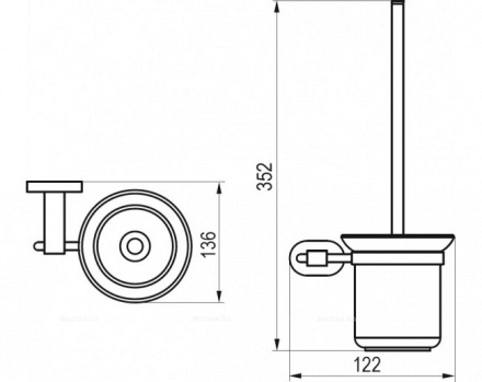 Комплект аксессуаров Ravak Chrome для ванны 70508025, серый - 6 изображение
