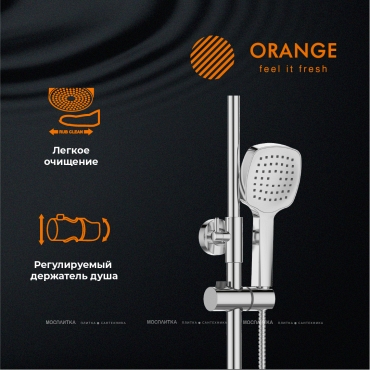 Душевая стойка Orange Thermo T02S4-911cr хром - 6 изображение