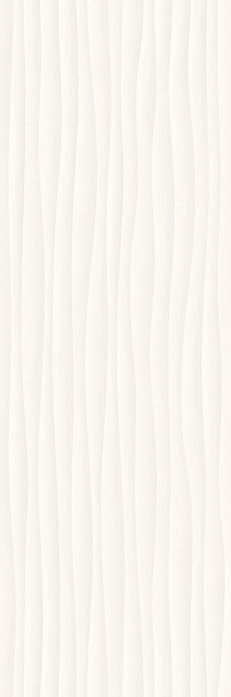 Керамическая плитка Marazzi Italy Плитка Eclettica White Struttura Wave 3D 40x120