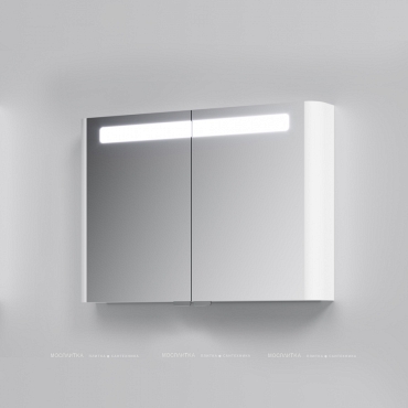 Зеркальный шкаф Am.Pm Sensation M30MCX1001WG, цвет - белый глянец, с подсветкой, 100 см - 4 изображение