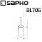 Ершик Sapho X-Round BL706 хром - 3 изображение
