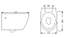 Комплект подвесной безободковый унитаз Vincea Intero VT1-21 с сиденьем soft-close, белый + инсталляция Geberit Duofix 458.124.21.5 с кнопкой, хром глянцевый - 6 изображение