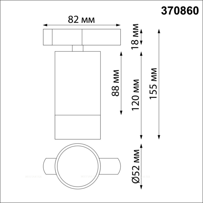 Трековый светильник Novotech Slim 370860 - 2 изображение