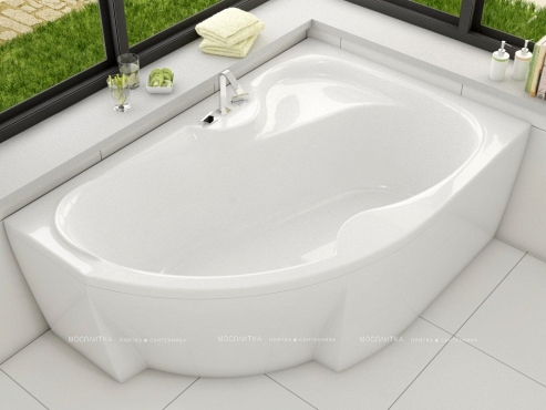 Акриловая ванна Vayer Azalia R 170x105 см - 4 изображение