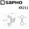 Крючок Sapho X-Round XR211 хром - 2 изображение