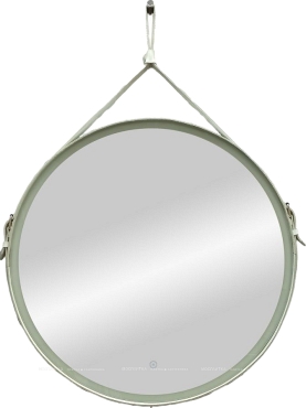 Зеркало Art&Max Milan 65 см AM-Mil-650-DS-F с подсветкой, белый - 2 изображение