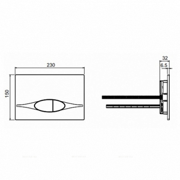 Комплект подвесной безободковый унитаз Jacob Delafon Struktura E21754RU-00 с сиденьем микролифт + система инсталляции с кнопкой хром - 7 изображение