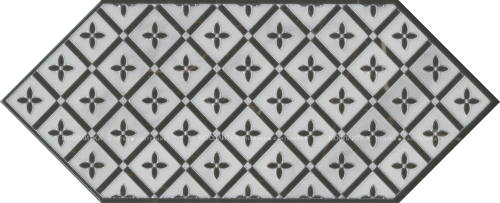 Керамическая плитка Kerama Marazzi Декор Келуш 5 черно-белый 14х34