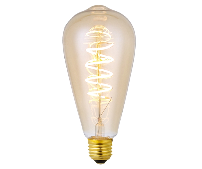 Лампа Led диммируемая золотая E27 6W (2200K) 098646D,33